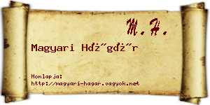 Magyari Hágár névjegykártya